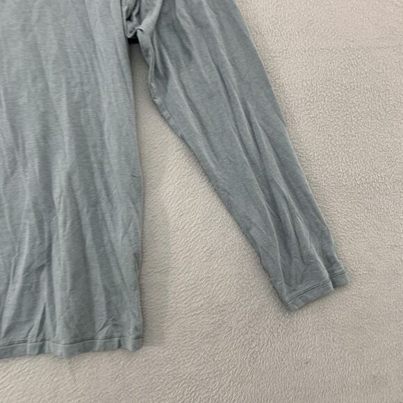 Tasc Shirt Mens Large Blue/Gray Long Sleeve Performance Bamboo Stretch Athletic - Picture 13 of 14